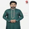 Sea-Green Cotton Panjabi - 111