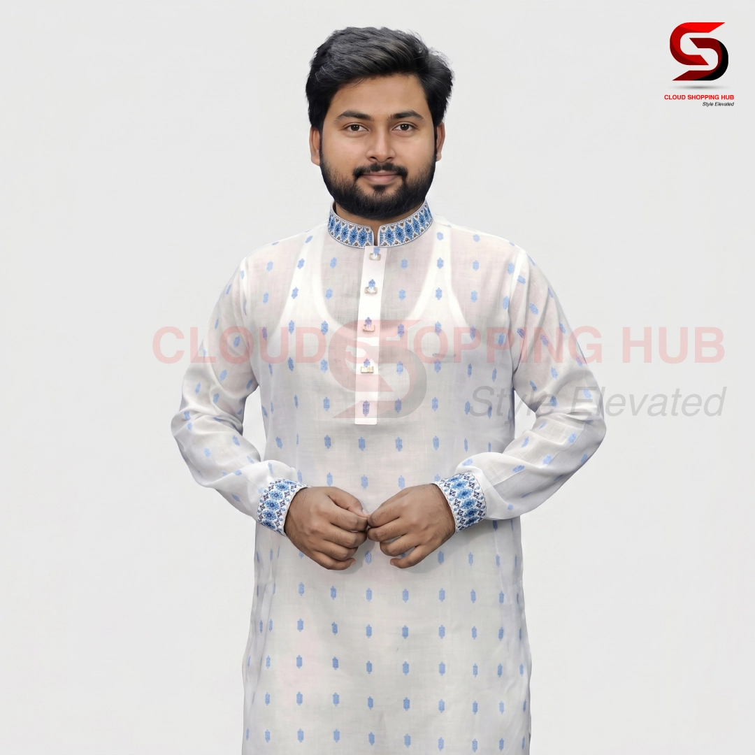 White Dhuti Panjabi - 224