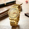 Luxury Golden Stone-Studded Female Watch - 4F