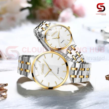 Alternative view of Two-Tone Elegant Women's Quartz Watch - 8F