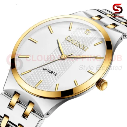 Two-Tone Elegant Women's Quartz Watch - 8F